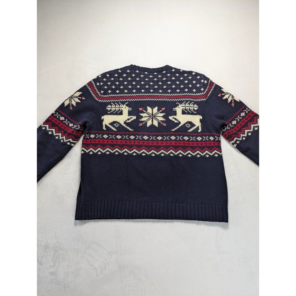 Polo Ralph Lauren Vintage Reindeer Shield Fair Isle Sweater XL Angora Cashmere - Picture 5 of 7